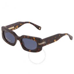 Blue Rectangular Ladies Sunglasses