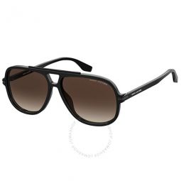 Brown Gradient Navigator Mens Sunglasses