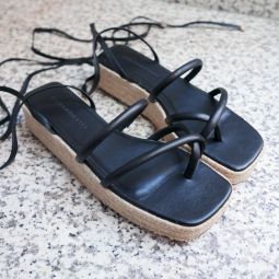 Mica Platform Sandal - Black