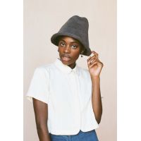 Organic + Earth Dyed Hill Hat - Charcoal