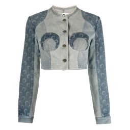 Regenerated Denim Cropped Jacket