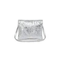 Leather Mini Prisma Pouch - Silver