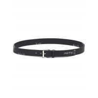 Leather Belt w/Marni Patches - Black