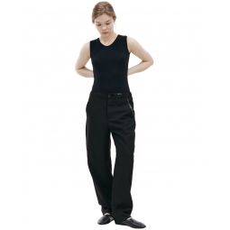Straight Trousers - Black
