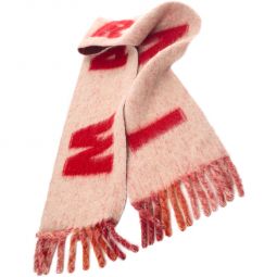 Wool logo scarves - Red