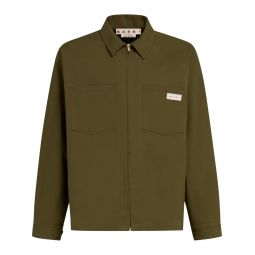 Boxy Fit Shirt Long Sleeve Zip