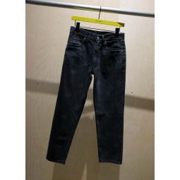 Washed All Over R Cropped Jean - Black