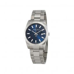 Mens Rolly I Stainless Steel Blue Dial