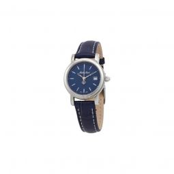 Women's City Leather Blue Dial Watch