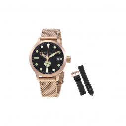 Men's Elica Stainless Steel Black Dial Watch