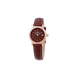 Women's City Leather Brown Dial