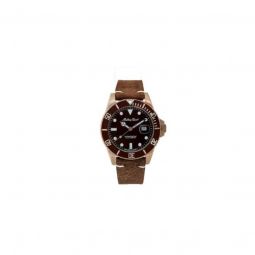Men's Vintage Leather Brown Dial Watch