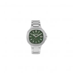 Men's Evasion Automatic Stainless Steel Green Dial Watch