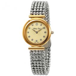 Allure Crystal Gold Dial Ladies Watch