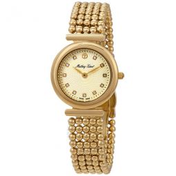 Allure Crystal Gold Dial Ladies Watch