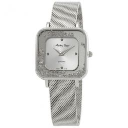 Gemina Quartz Diamond Silver Dial Ladies Watch