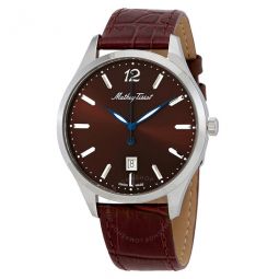 Urban Brown Dial Brown Leather Mens Watch