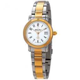 City Silver Dial Two-tone Ladies Watch