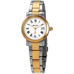 City Silver Dial Two-tone Ladies Watch