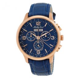 Edmond Chronograph Quartz Blue Dial Mens Watch