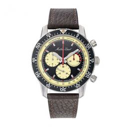 1968 Chronograph Automatic Black Dial Mens Watch