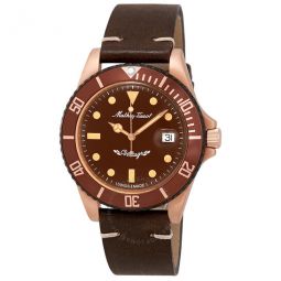 Mathey Vintage Bronze Automatic Brown Dial Mens Watch