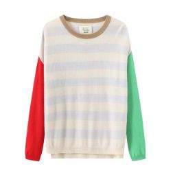 Opposite Ends Wool Cashmere-Blend Sweater - Red/Green