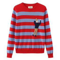 Hi Johnny Wool Cashmere-Blend Sweater - Red