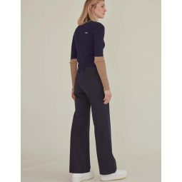 HELLO / Straight Fit Trousers - Navy
