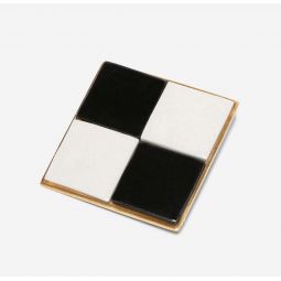 Chessboard Pin - 18K gold plated