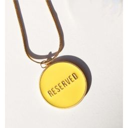 Not for Everyone Reversible Necklace - Light Blue/Yellow