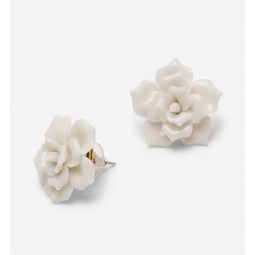 Andres Gallardo Rose Earrings - White
