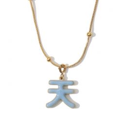 Five Elements Divine Necklace - Sky Blue/Mint
