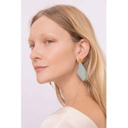 Lima Earrings - Pea Green