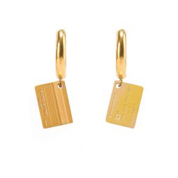Unlimited Funds Credit Card Hoops - Gold