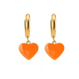 Humble Heart Earring - Yellow/Orange