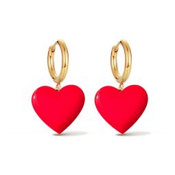 Hold Your Heart Hoops - Red/Navy