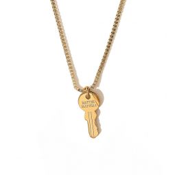 Unlock Key Necklace - Gold