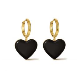 Hold Your Heart Hoops - Black/Green