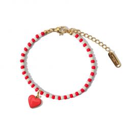 Humble Heart Bracelet - Red/Pink