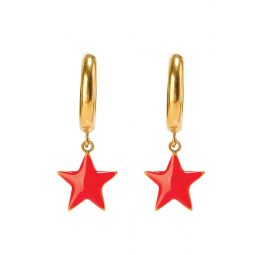 Shining Star Earring - Red/Pink