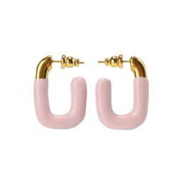 Puffy Hoops - Baby Pink