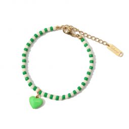 Humble Heart Bracelet - Cobalt/Green