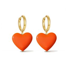 Hold Your Heart Hoops - Orange/Yellow