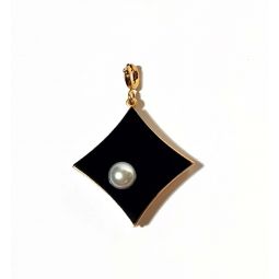 Sparkle Pendant - Black/Pearl