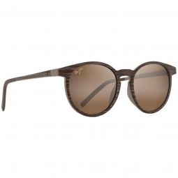Maui Jim Kiawe Polarized Classic Brown Stripe Sunglasses - HCL Bronze Lens