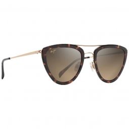 Maui Jim Womens Hunakai Polarized Fashion Tortoise Sunglasses - HCL Bronze Lens