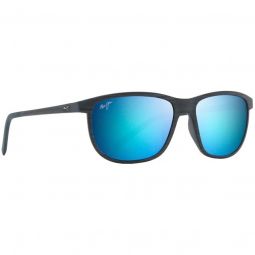 Maui Jim Lele Kawa Polarized Classic Dark Navy Stripe Sunglasses - Blue Hawaii Lens