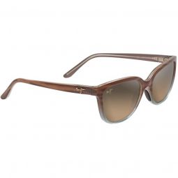 Maui Jim Womens Honi Polarized Cat Eye Sandstone Sunglasses - HCL Bronze Lens