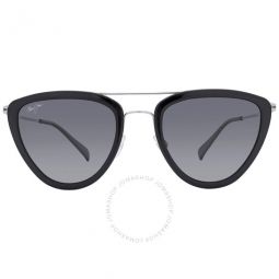 Hunakai Neutral Grey Irregular Ladies Sunglasses